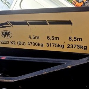 foto 35t kontejner GINAF 6x4+ 22tm jeřáb