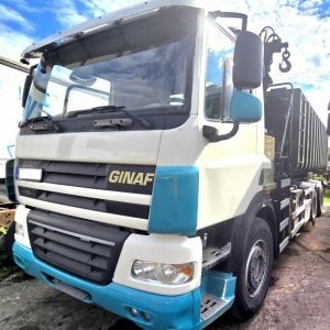 foto 35t kontejner GINAF 6x4+ 22tm jeřáb