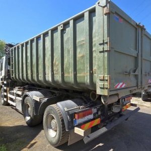 foto 35t kontejner GINAF 6x4+ 22tm jeřáb
