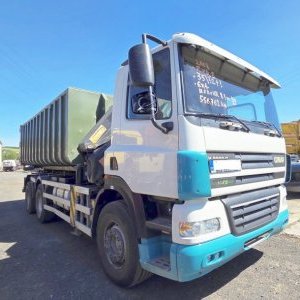 foto 35t kontejner GINAF 6x4+ 22tm jeřáb