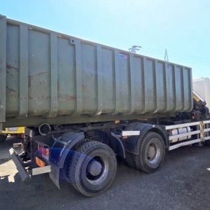 foto 35t kontejner GINAF 6x4+ 22tm jeřáb