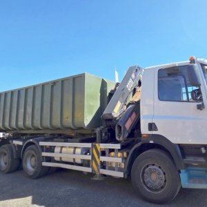 foto 35t kontejner GINAF 6x4+ 22tm jeřáb