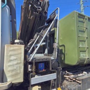 foto 35t kontejner GINAF 6x4+ 22tm jeřáb