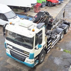 foto 35t kontejner GINAF 6x4+ 22tm jeřáb