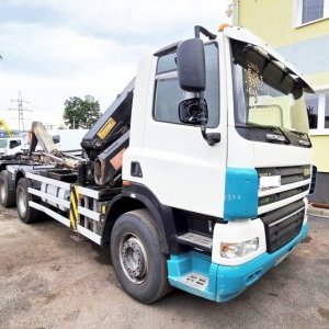 foto 35t kontejner GINAF 6x4+ 22tm jeřáb