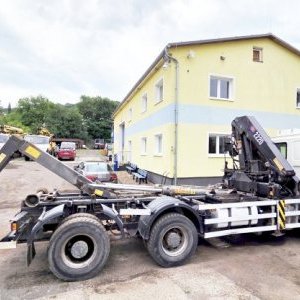 foto 35t kontejner GINAF 6x4+ 22tm jeřáb