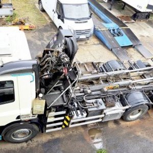 foto 35t kontejner GINAF 6x4+ 22tm jeřáb