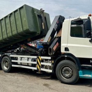 foto 35t kontejner GINAF 6x4+ 22tm jeřáb
